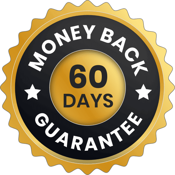60 Days Money Back Guarantee Badge for Dentavive
